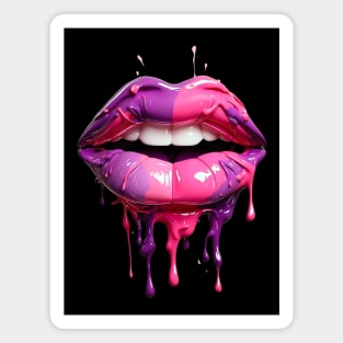 Lips Drippy Kiss Magnet